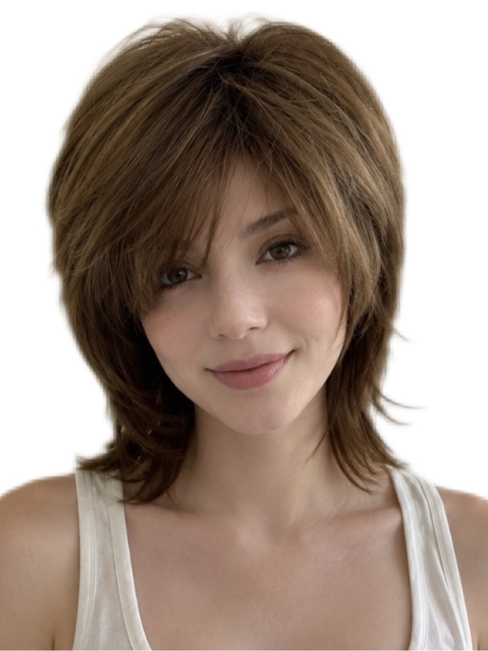 Mid Length Shag in Brown